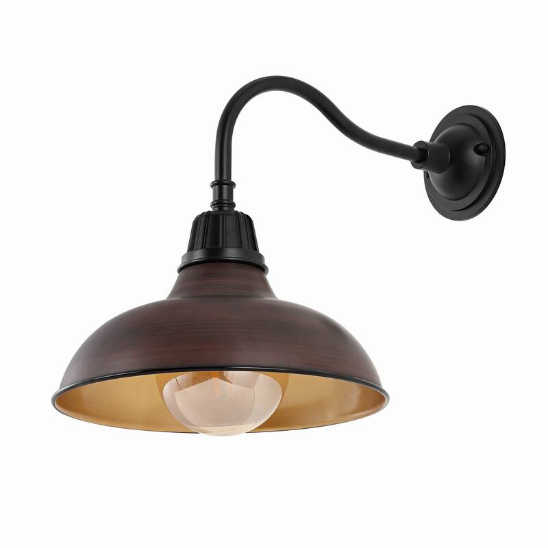 Stanley 12.25" Indoor/Outdoor LED Gooseneck Arm Sconce, By JONATHAN Y