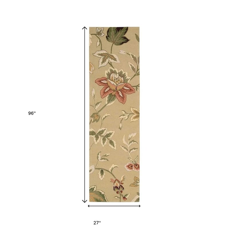 Garej Abstract Stain Resistant Area Rug By HomeRoots - 96' X '27' X '0.25