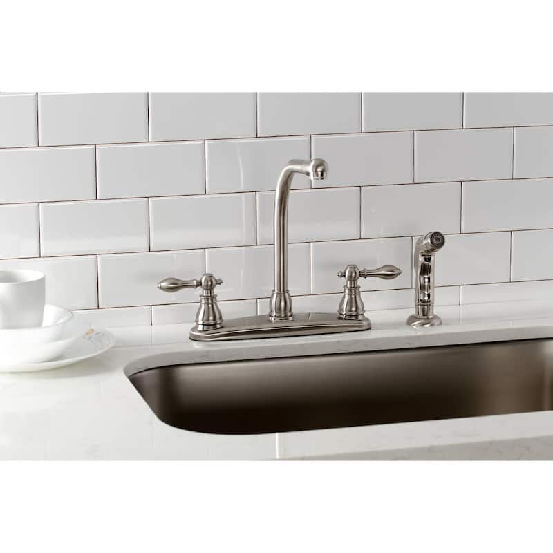 Kingston Brass American Classic 1.8 GPM Centerset Kitchen Faucet �