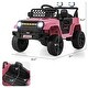 preview thumbnail 12 of 45, 12V Ride On Car for Kids with LED Lights and Safety Features - 37" x 24.5" x 25.5"