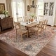 preview thumbnail 25 of 50, Floral Medallion Washable Rug – Low Pile, Non-Slip, Ideal for Entryway, Living Room, and Bedroom
