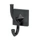 preview thumbnail 4 of 4, Alno Contemporary II Double Bathroom Towel Robe Hook Matte Black