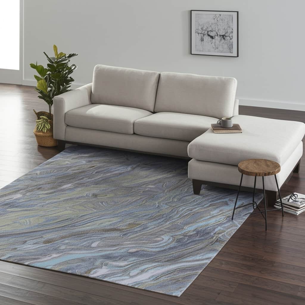 HomeRoots Abstract Bohemian Rectangle Area Rug