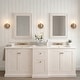 preview thumbnail 16 of 26, LNC Modern Farmhouse Clear Glass Wall Sconce Black Gold Silver Bathroom Vanity Lighting - W 4.7" x H 9.6" x D 4.5"