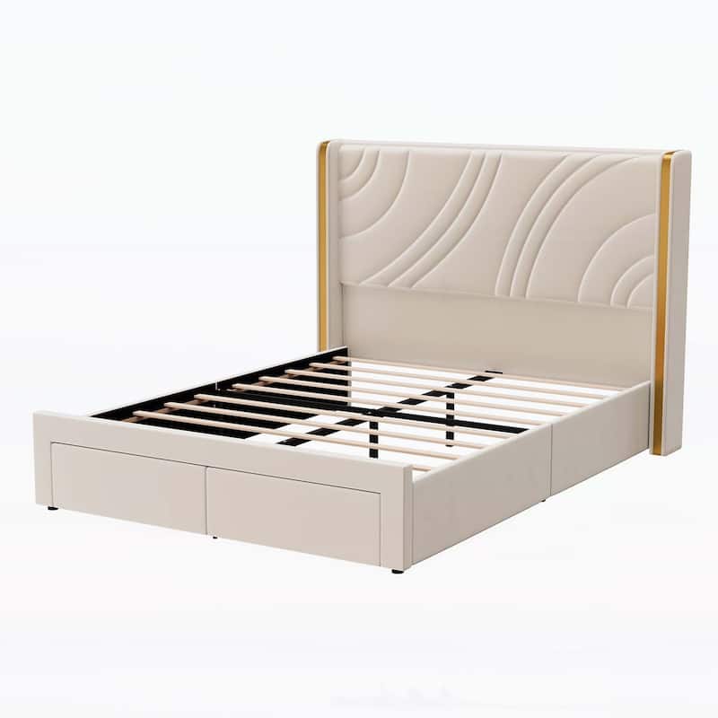 Exquisite Upholstered Bed with Exceptional Storage and Stylish Appeal for Dreamy Slumber