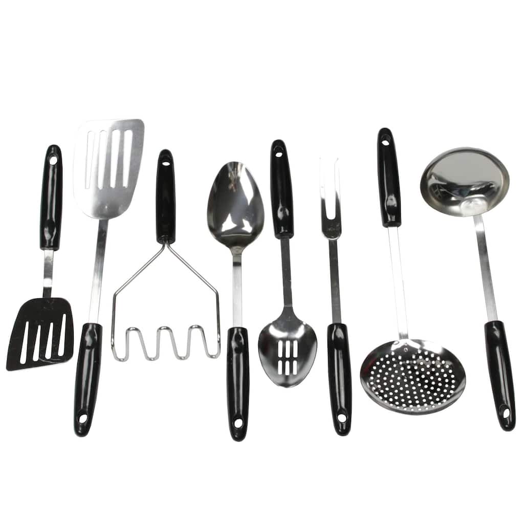Chef Craft 8 Piece Select Stainless Steel Kitchen Tool and Utensil Set