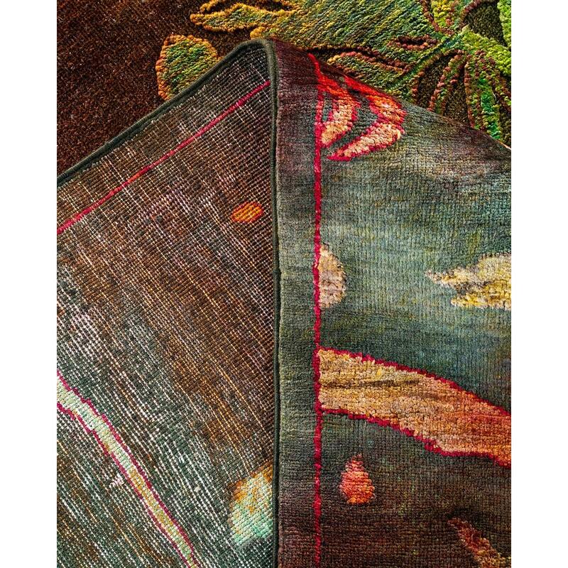 Vibrance, One-of-a-Kind Hand-Knotted Area Rug - Multi, 9' 10" x 13' 10" - 9' 10" x 13' 10"
