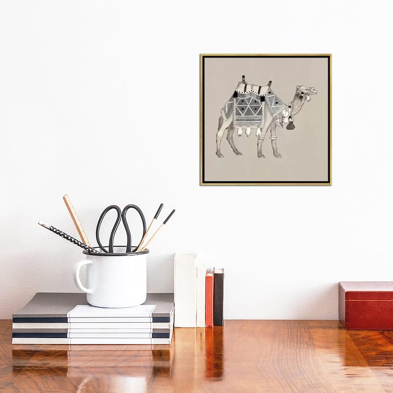 iCanvas "Exotic Camel I" by Tava Studios Framed