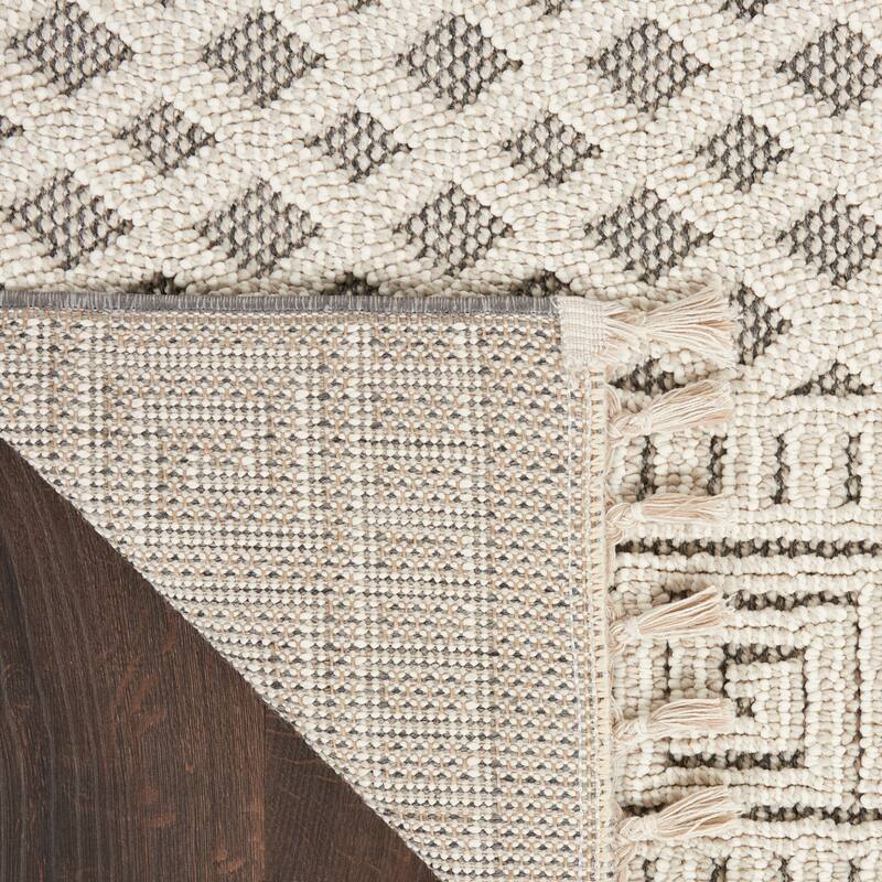 Nourison Elwood Contemporary Greek Key Lattice Geometric Area Rug