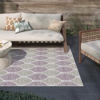 Neutral Polypropylene Rug Indoor / Outdoor Polypropylene Neutral Color Area Rug 8x10 - 9'3
