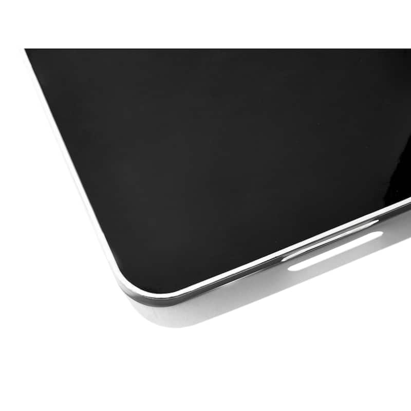 Black Square Set Of 2 Trays with White Rim