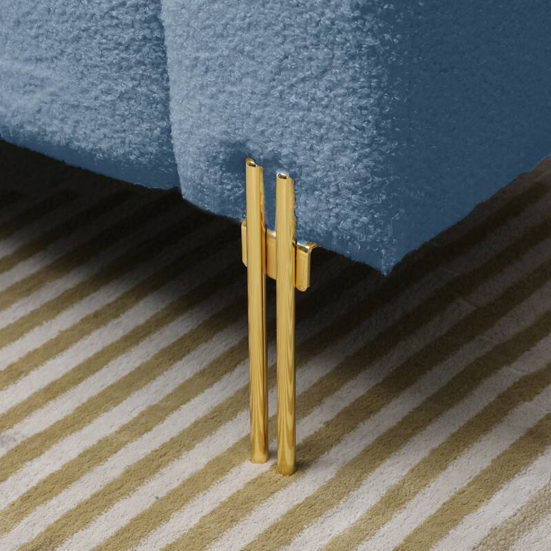 53.2" Wide Modern Bedside Bench Snowflake Fabric Upholstered Twin Sofa