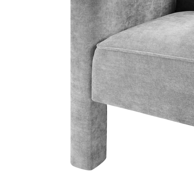 Christopher Knight Home - Barrel Modern Upholstered Accent Chair with Ergonomic Comfort.