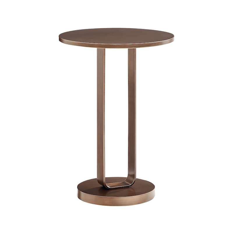 Tareel Antique Bronze Round Accent Table