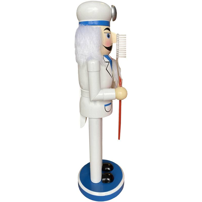 14 inch Dentist Nutcracker - white