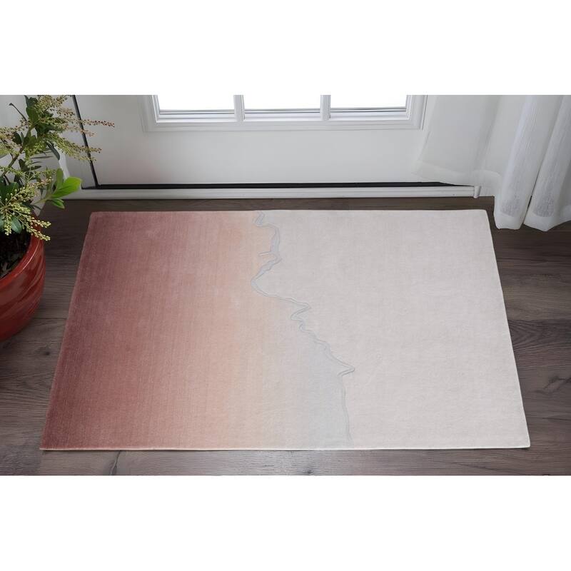 HomeRoots Ombre Casual Rectangle Area Rug - 36.00 in. x 24.00 in.  x 0.51 in.