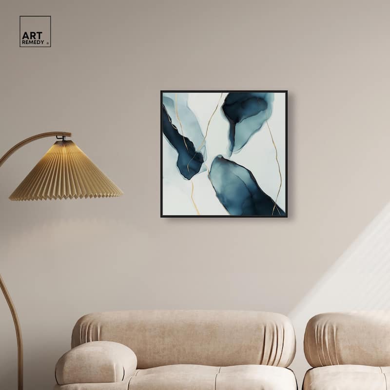 Cerulean Flow II Canvas by Art Remedy