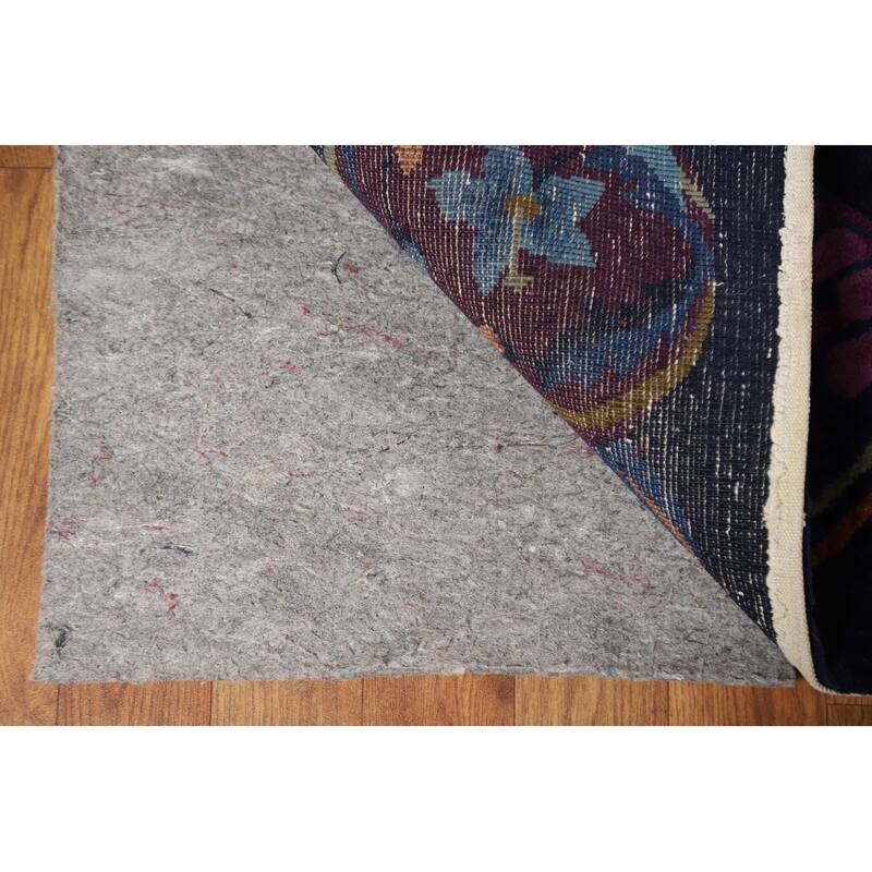Vegetable Dye Art Deco Oriental Area Rug Hand-knotted Wool Carpet - 12'0" x 14'8"