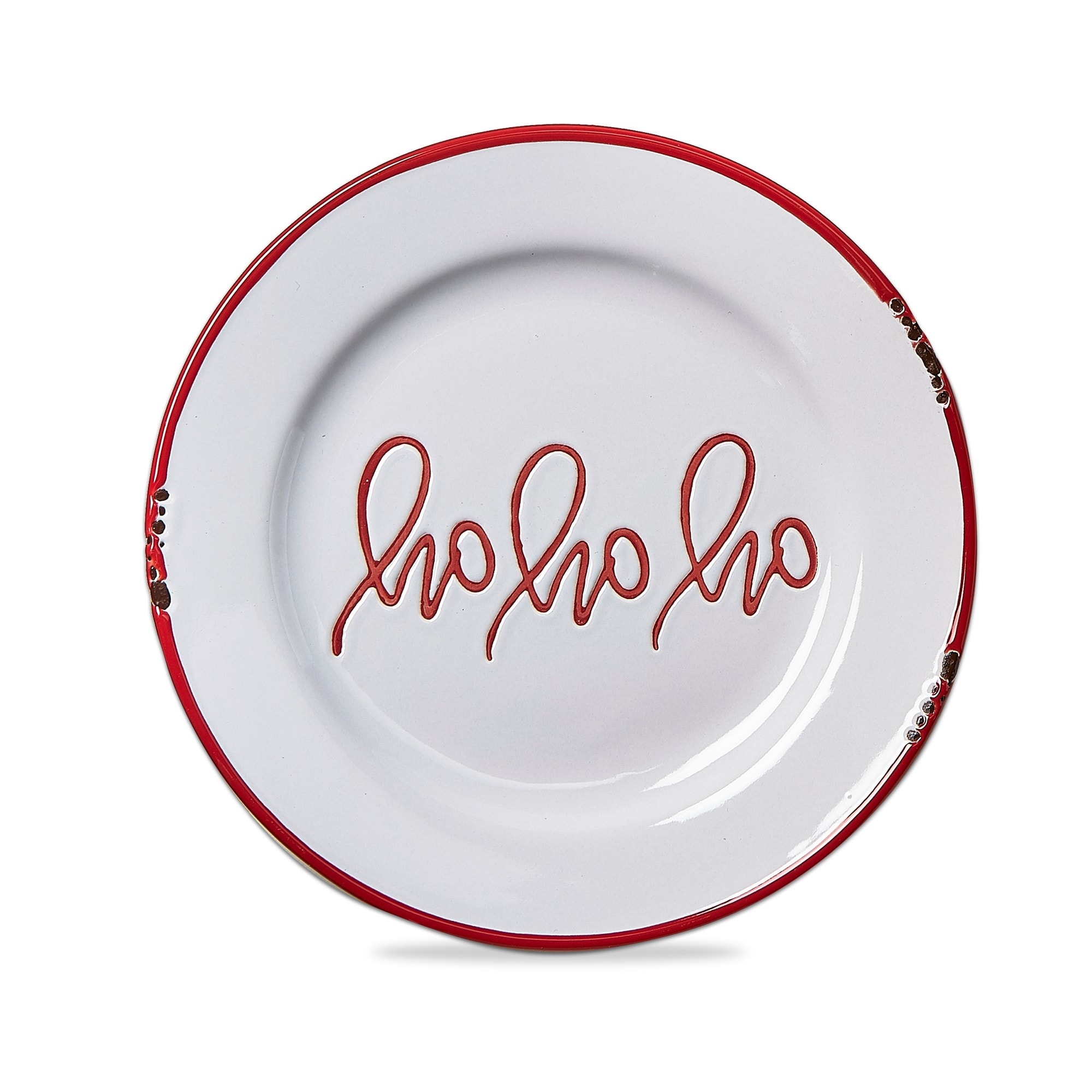 Ho Ho Ho Appetizer Plate - Red