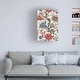 preview thumbnail 3 of 3, Baxter Mill Archive 'Vintage Jacobean Floral I' Canvas Art