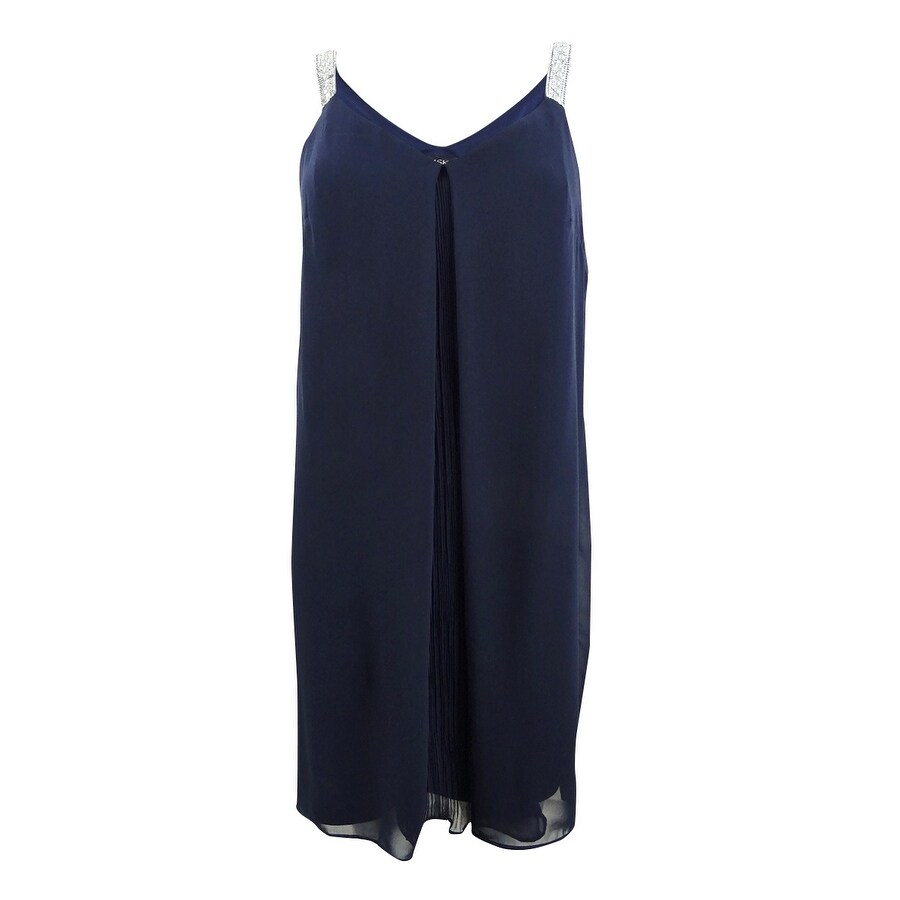 rhinestone shift dress