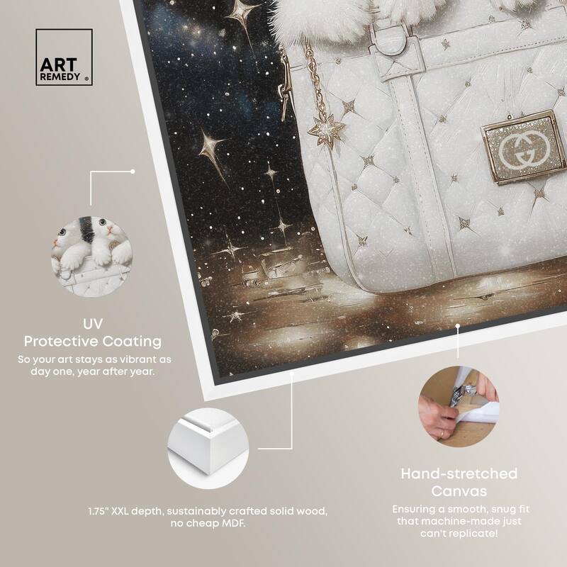 Constellation Kittens Purse Canvas by Art Remedy