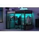 preview thumbnail 28 of 32, Full Metal Gaming Loft Bed with LED, Desk & Drawers