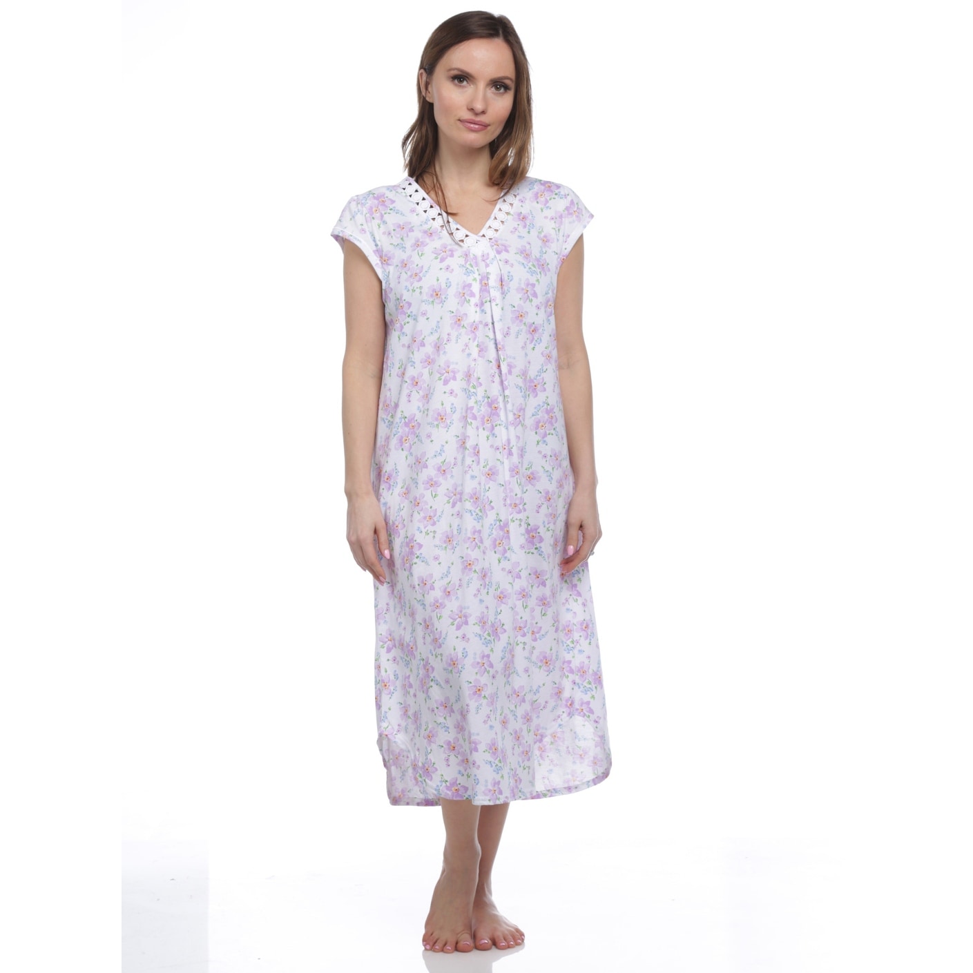sleeveless long nightgown