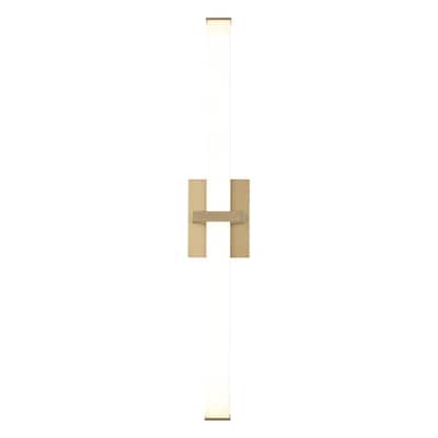 Elon 30" LED Bath Bar in Brushed Champagne Bronze with Opal Glass - Gold