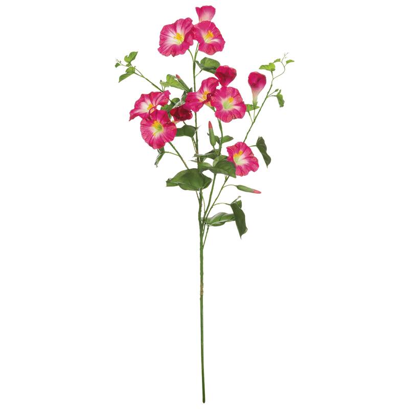 Morning Glory Artificial Floral Spray - 31" - Pink