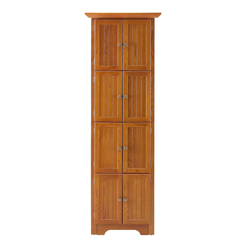 8-Door Corner Cabinet Pantry Cabinet Storage Cabinet Sideboard
