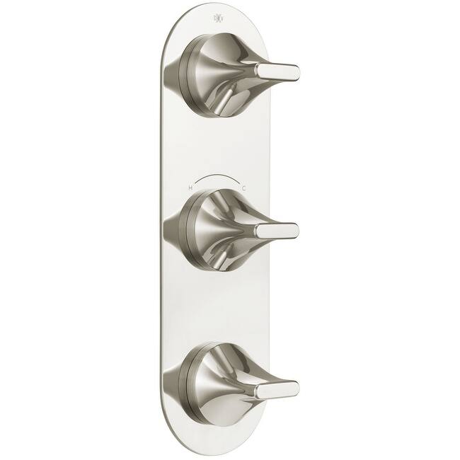 DXV DXV Modulus Dual Function Thermostatic Valve Trim Only with Triple - Platinum Nickel