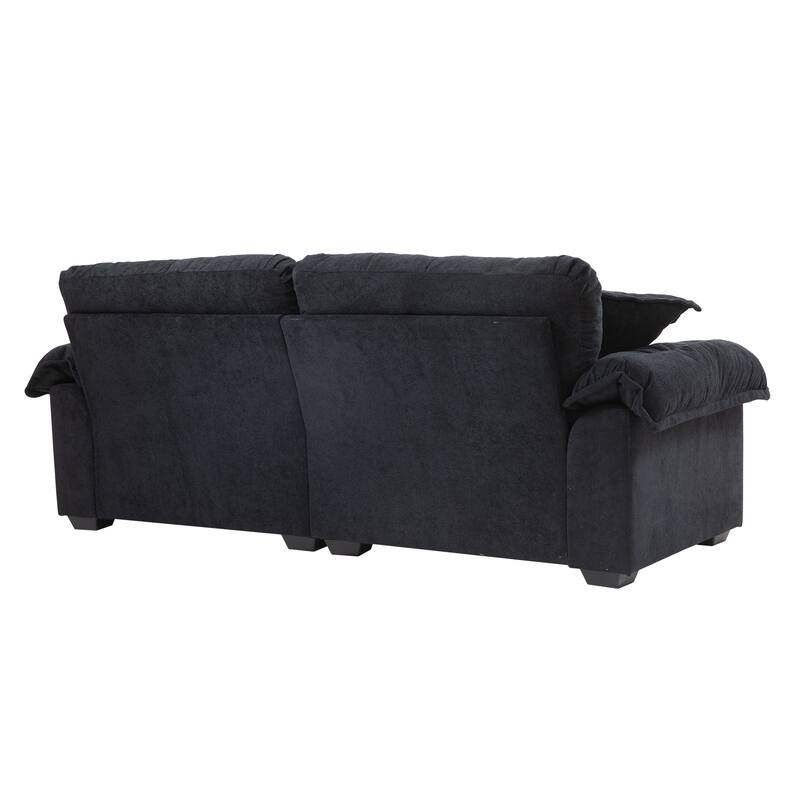 84"Chenille Sofa,Loveseat Deep Seat Sofa Couch with Pillows & Memory Foam for Living Room,Apartment,Office Lounge