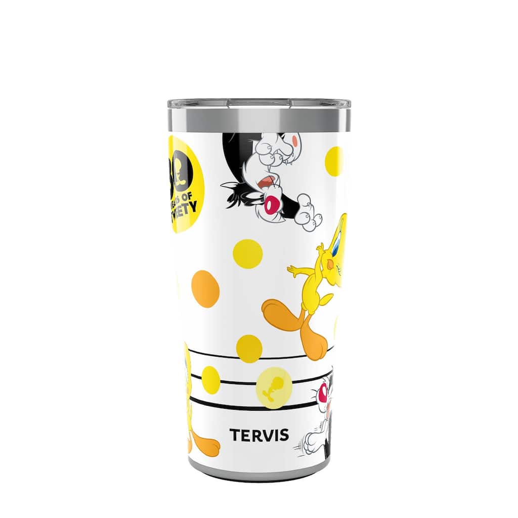 Tervis Traveler Warner Brothers Tweety 80th Anniversary Triple Walled Insulated Travel Tumbler, Stainless Steel - 20oz