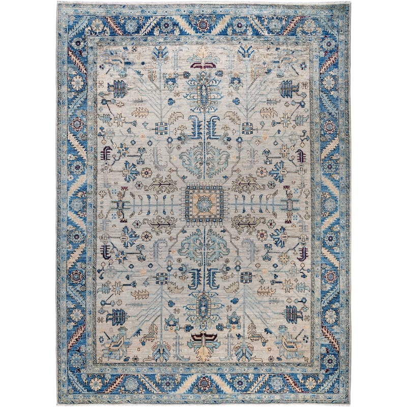 Serapi One-of-a-Kind Hand-Knotted Area Rug - Gray - 8' 10" x 11' 9"