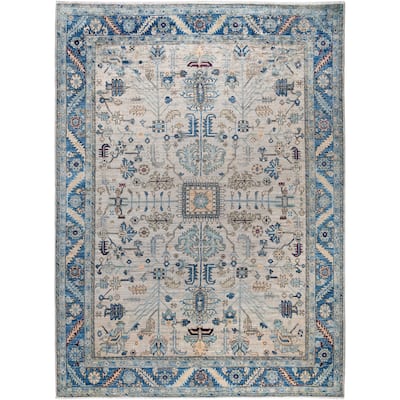 Serapi One-of-a-Kind Hand-Knotted Area Rug - Gray - 8' 10" x 11' 9"