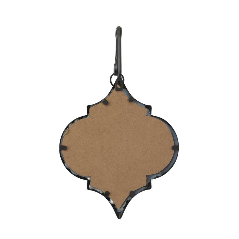 Metal Geometric Wall Hanging Pillar Wall Sconce - Gold or Black - CosmoLiving by Cosmopolitan