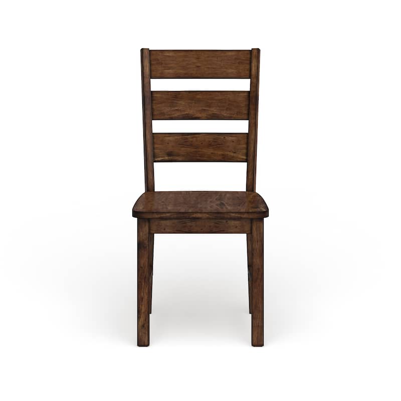 Mass Rustic Walnut Solid Wood 7-Piece Dining Set by Furniture of America