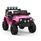 preview thumbnail 9 of 18, Electric Off-Road Kids Ride-On Car with Parent Remote Control Rose Pink