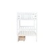 preview thumbnail 54 of 58, 2 in 1 Rubber Wood Bunk Bed with 2 Drawers,Twin Over Twin Kids Bed for Home
