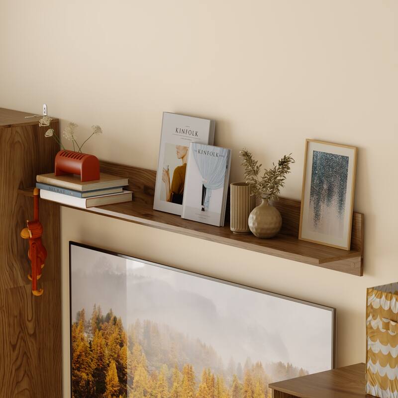 Modern Wall Entertainment Center with TV Stand and Storage Cabinets, Modular Media Console System