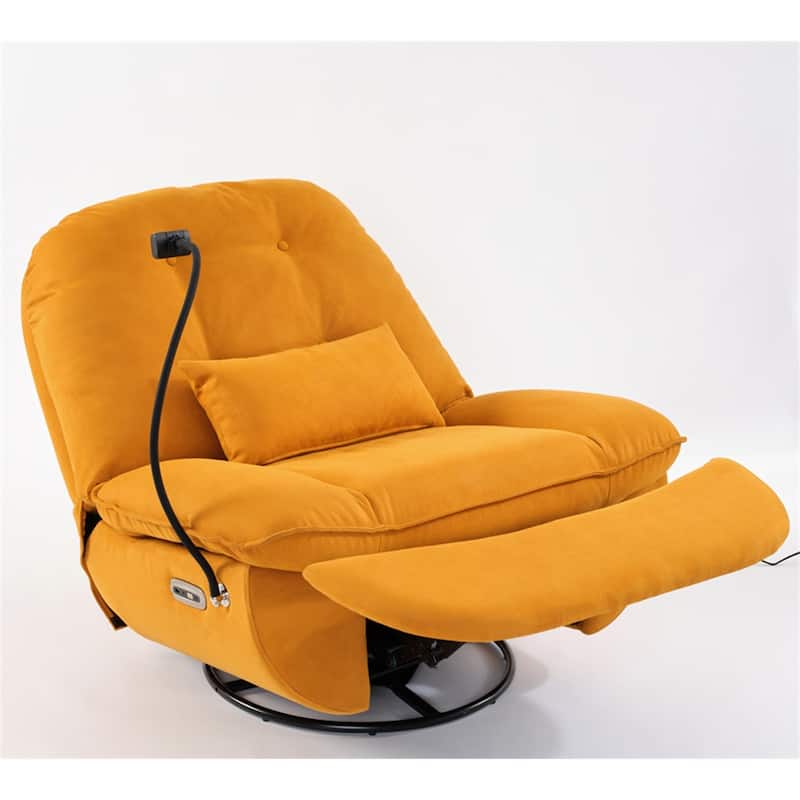 Power Recliner Swivel Glider USB Charger with Bluetooth Music Player