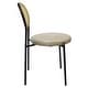 preview thumbnail 57 of 92, Leisuremod Euston Modern Velvet/Leather Dining Chair - Minimalist Wicker Back Accent Chair for Home Living Room & Kitchen