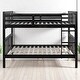 preview thumbnail 6 of 30, Full Over Full Bunk Bed with Convertible Design, Wooden Frame with Guardrails, No Box Spring Required,Guest Room Furniture