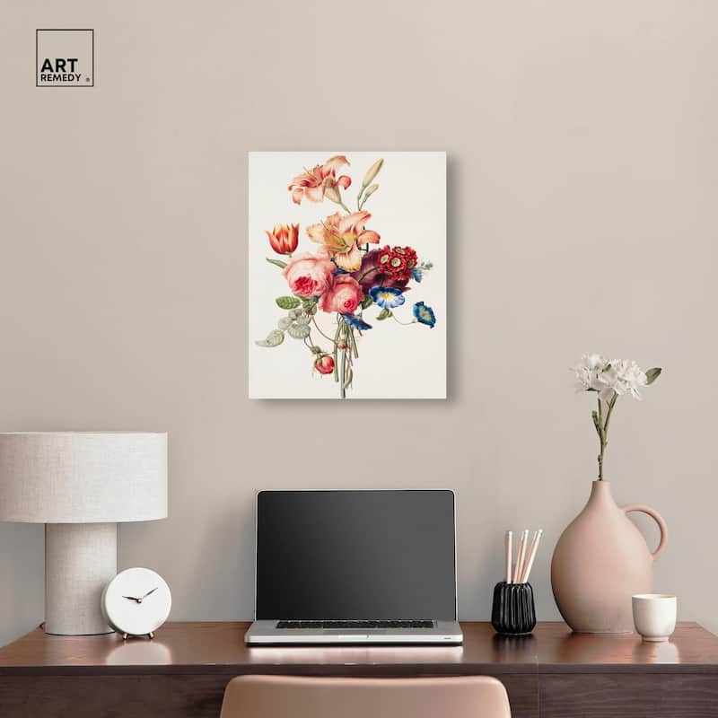 Bouquet 1820 Canvas by Art Remedy, Gallery Wrapped