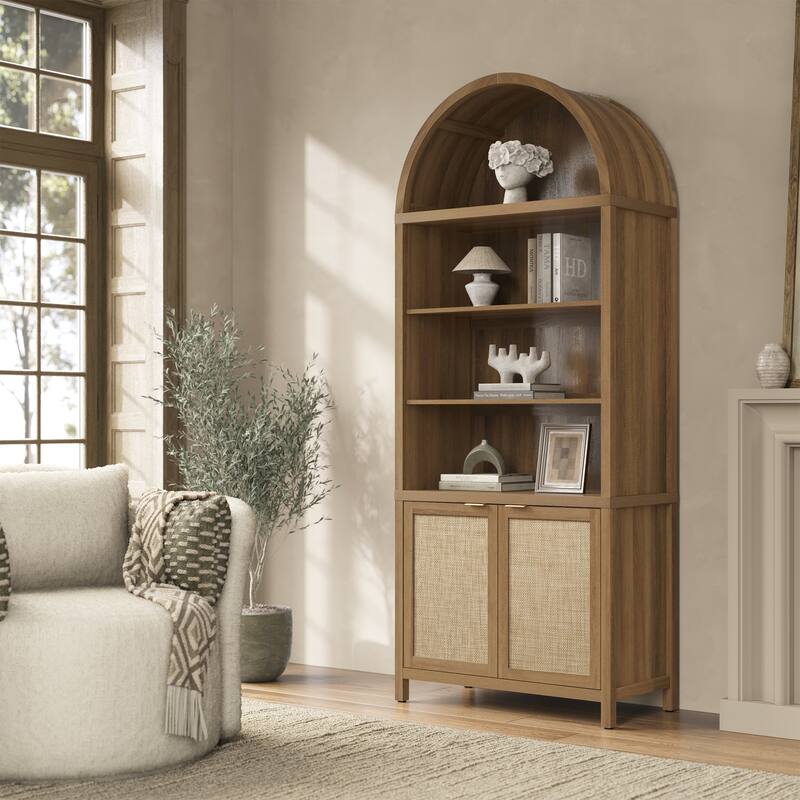 Ingenious Arc - Topped Multifunctional Storage Bookcase