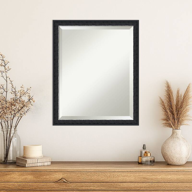Bethany Beveled Wood Framed Wall Mirror