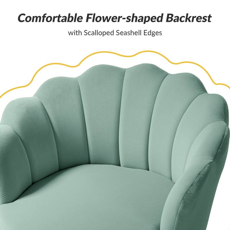 Xabier Cute Modern Upholstered Barrel Chair Accent Chair with Tufted Back by HULALA HOME