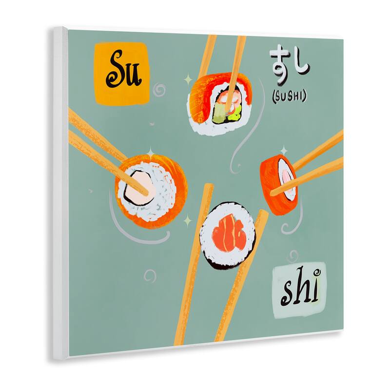 Stupell Tasty Sushi Party Gathering Wall Plaque Art Design By Juliet Rose Philips