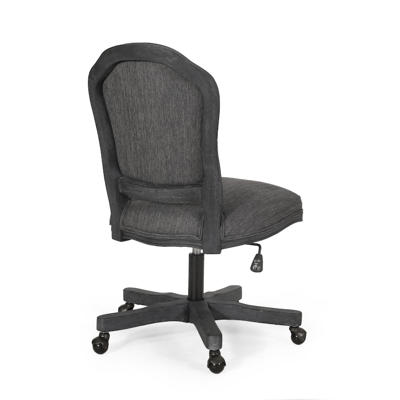Scilley Upholstered Swivel Office Chair by Christopher Knight Home